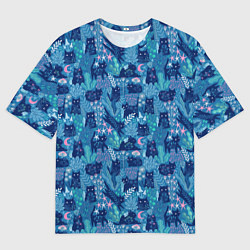 Мужская футболка оверсайз Коты