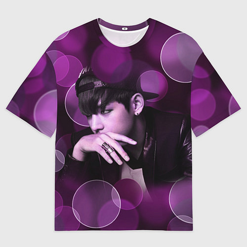 Мужская футболка оверсайз BTS / 3D-принт – фото 1
