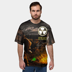 Футболка оверсайз мужская Stalker 2, цвет: 3D-принт — фото 2