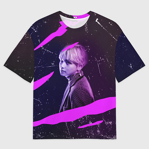 Мужская футболка оверсайз BTS / 3D-принт – фото 1