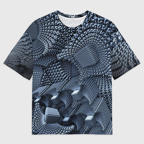 Мужская футболка оверсайз Геометрия / 3D-принт – фото 1