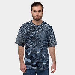 Футболка оверсайз мужская Геометрия, цвет: 3D-принт — фото 2