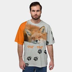 Футболка оверсайз мужская Фыр-Фыр, цвет: 3D-принт — фото 2