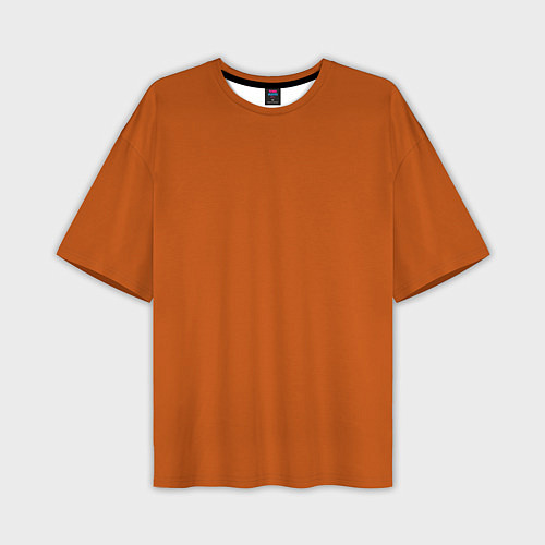 Мужская футболка оверсайз Радуга v6 - оранжевый / 3D-принт – фото 1