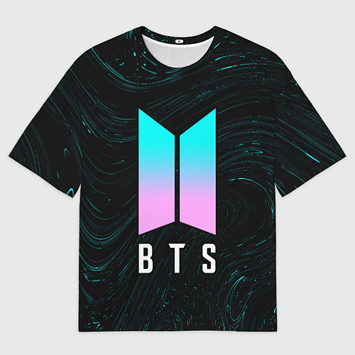 Мужская футболка оверсайз BTS БТС / 3D-принт – фото 1