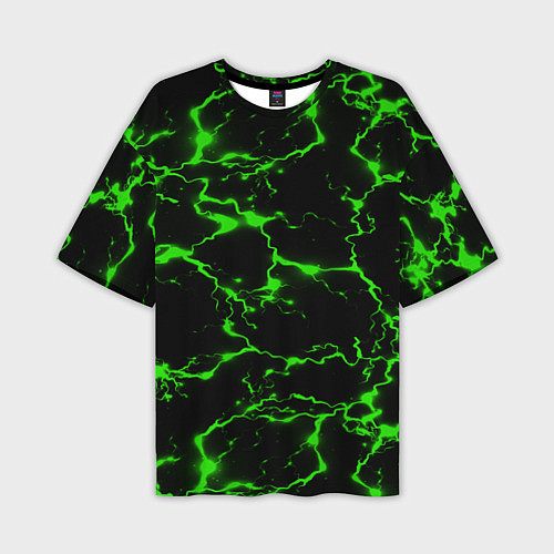 Мужская футболка оверсайз Green Flash / 3D-принт – фото 1