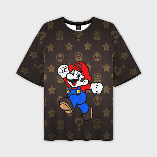 Мужская футболка оверсайз Mario / 3D-принт – фото 1