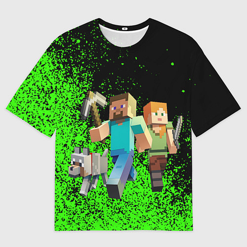 Мужская футболка оверсайз Minecraft / 3D-принт – фото 1