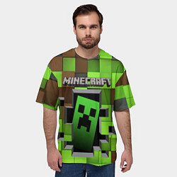Футболка оверсайз мужская Minecraft, цвет: 3D-принт — фото 2