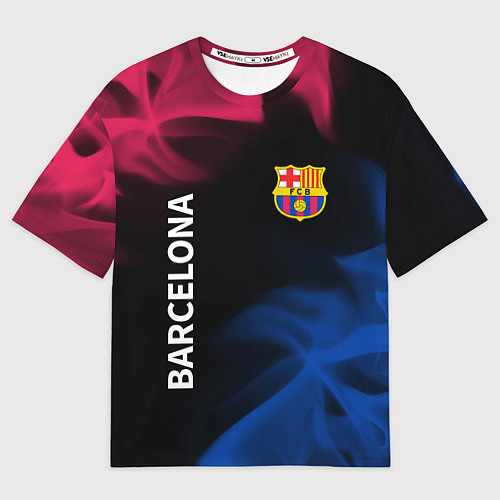 Мужская футболка оверсайз BARCELONA БАРСЕЛОНА / 3D-принт – фото 1
