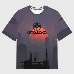 Мужская футболка оверсайз Cyberpunk 2077 - Arasaka