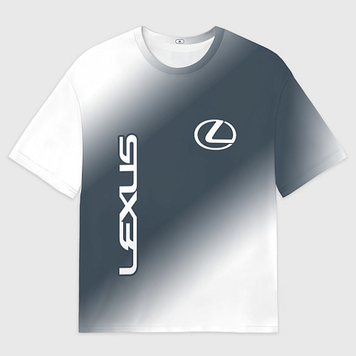 Мужская футболка оверсайз LEXUS ЛЕКСУС / 3D-принт – фото 1
