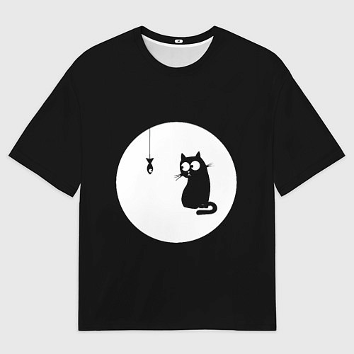 Мужская футболка оверсайз Ночная охота / 3D-принт – фото 1