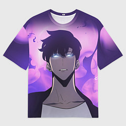 Футболка оверсайз мужская Поднятие уровня в одиночку, цвет: 3D-принт