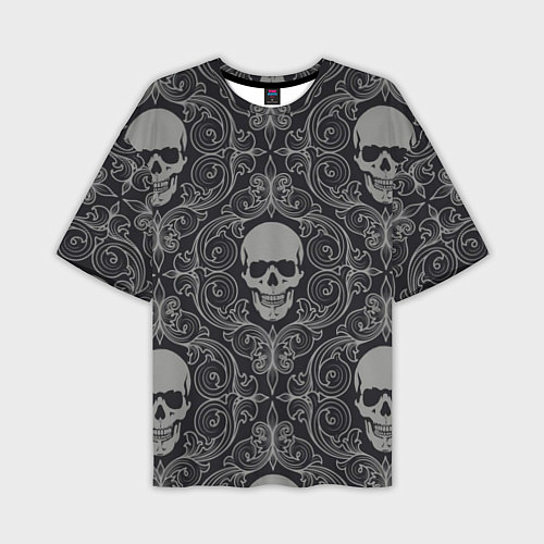 Мужская футболка оверсайз Skulls / 3D-принт – фото 1