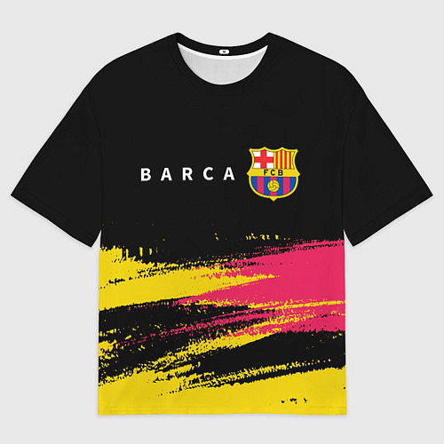 Мужская футболка оверсайз BARCELONA БАРСЕЛОНА / 3D-принт – фото 1