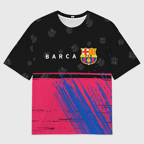 Мужская футболка оверсайз BARCELONA БАРСЕЛОНА / 3D-принт – фото 1