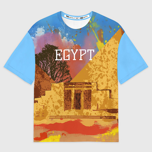 Мужская футболка оверсайз Египет Пирамида Хеопса / 3D-принт – фото 1