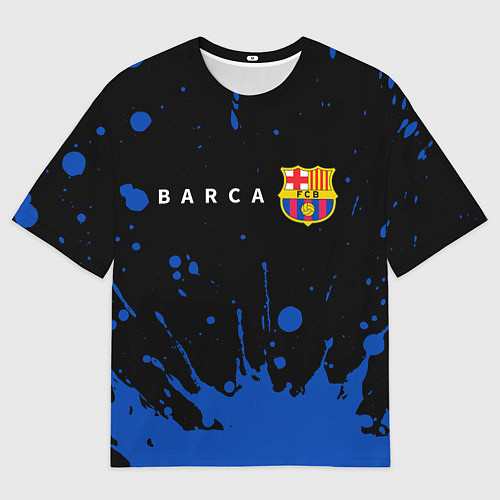 Мужская футболка оверсайз BARCELONA БАРСЕЛОНА / 3D-принт – фото 1