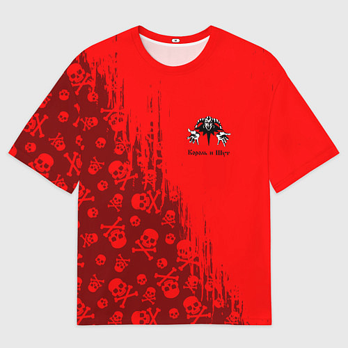 Мужская футболка оверсайз КОРОЛЬ И ШУТ / 3D-принт – фото 1