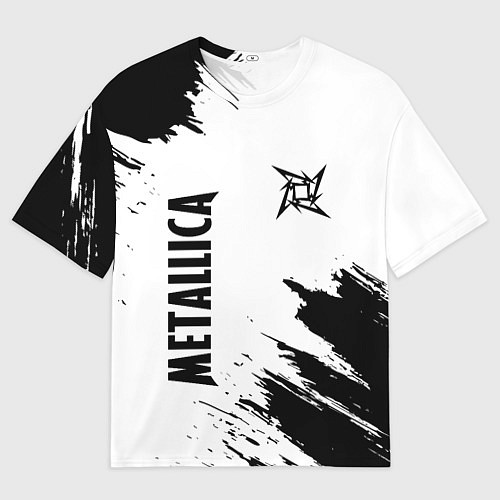 Мужская футболка оверсайз METALLICA МЕТАЛЛИКА / 3D-принт – фото 1