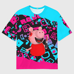 Футболка оверсайз мужская Roblox Piggy, цвет: 3D-принт