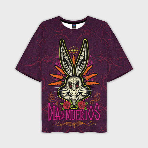 Мужская футболка оверсайз Dia De Los Muertos / 3D-принт – фото 1