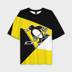 Мужская футболка оверсайз Pittsburgh Penguins Exclusive