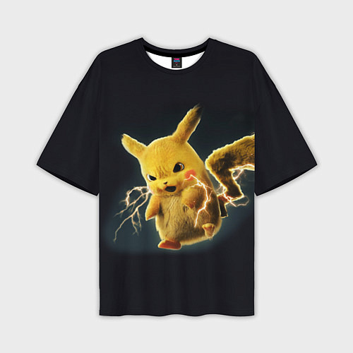 Мужская футболка оверсайз Pikachu Pika Pika / 3D-принт – фото 1