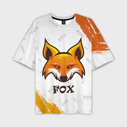 Мужская футболка оверсайз FOX / 3D-принт – фото 1