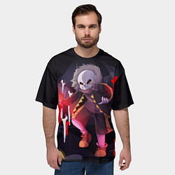 Футболка оверсайз мужская UNDERTALE, цвет: 3D-принт — фото 2