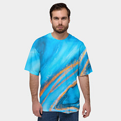Футболка оверсайз мужская Краски, цвет: 3D-принт — фото 2
