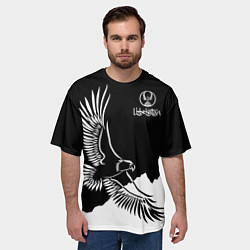 Футболка оверсайз мужская Узбекистан, цвет: 3D-принт — фото 2