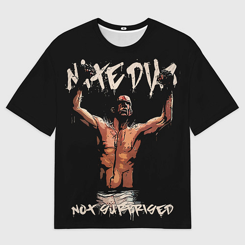 Мужская футболка оверсайз Нейт Диас / 3D-принт – фото 1