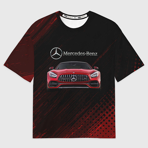 Мужская футболка оверсайз Mercedes Benz AMG / 3D-принт – фото 1