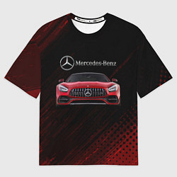 Футболка оверсайз мужская Mercedes Benz AMG, цвет: 3D-принт