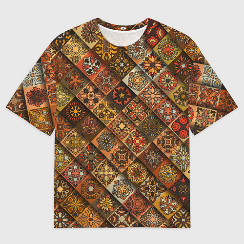 Мужская футболка оверсайз СЛАВЯНСКАЯ СИМВОЛИКА / 3D-принт – фото 1