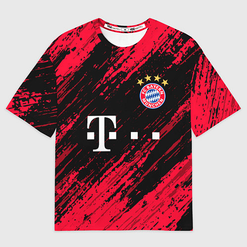 Мужская футболка оверсайз BAYERN MUNCHEN БАВАРИЯ / 3D-принт – фото 1