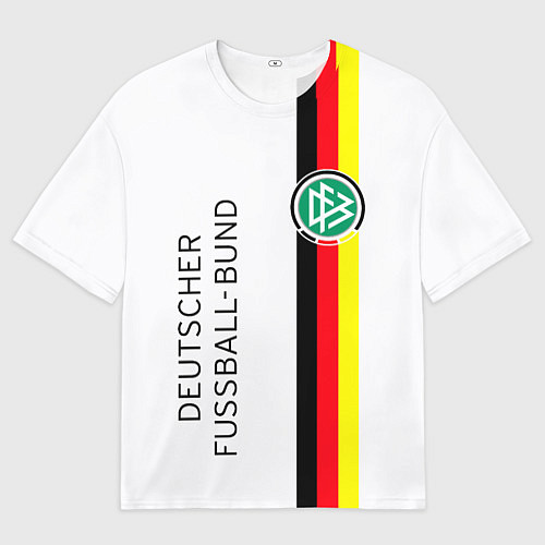 Мужская футболка оверсайз СБОРНАЯ ГЕРМАНИЯ / 3D-принт – фото 1