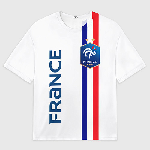 Мужская футболка оверсайз СБОРНАЯ ФРАНЦИЯ / 3D-принт – фото 1