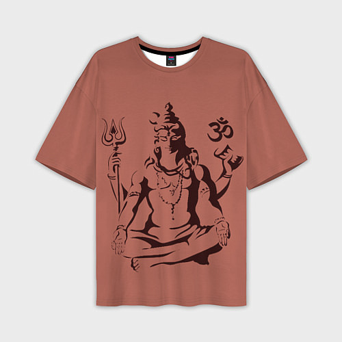 Мужская футболка оверсайз Бог Шива / 3D-принт – фото 1