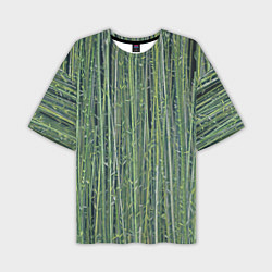Мужская футболка оверсайз Зеленый бамбук