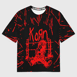 Футболка оверсайз мужская Korn, цвет: 3D-принт