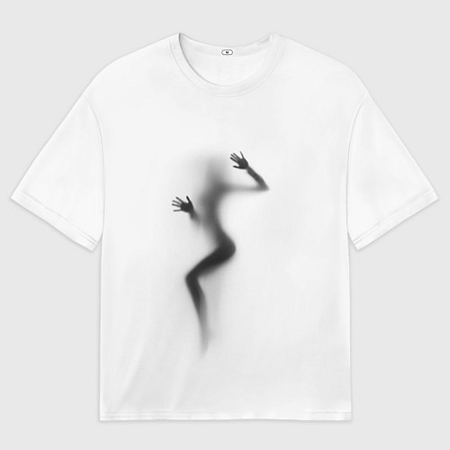 Мужская футболка оверсайз ДЕВУШКА ЗА СТЕКЛОМ / 3D-принт – фото 1