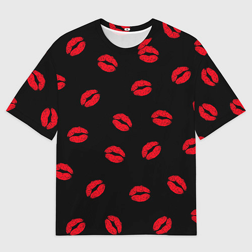 Мужская футболка оверсайз Поцелуи / 3D-принт – фото 1