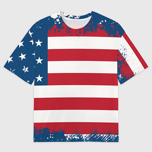 Мужская футболка оверсайз Америка / 3D-принт – фото 1