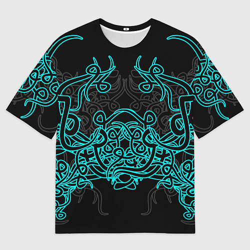 Мужская футболка оверсайз Узоры магия / 3D-принт – фото 1