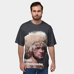 Футболка оверсайз мужская Хабиб Нурмагомедов, цвет: 3D-принт — фото 2