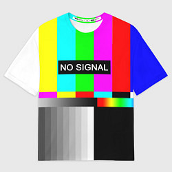 Футболка оверсайз мужская NO SIGNAL, цвет: 3D-принт