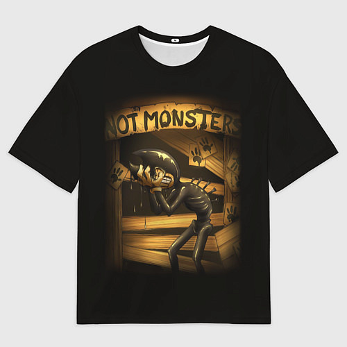 Мужская футболка оверсайз Bendy And The Ink Machine / 3D-принт – фото 1